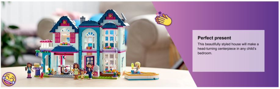 Lego friends 41449 la maison familiale d'andréa jouet avec maison