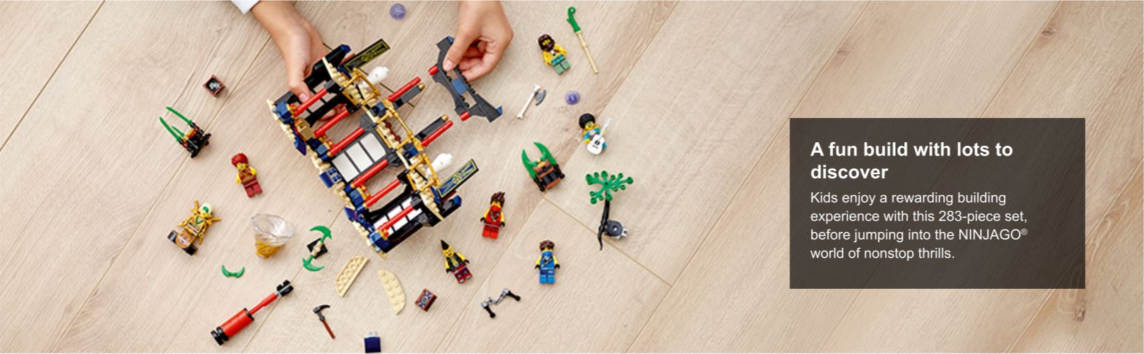 plan du bâtiment lego ninja