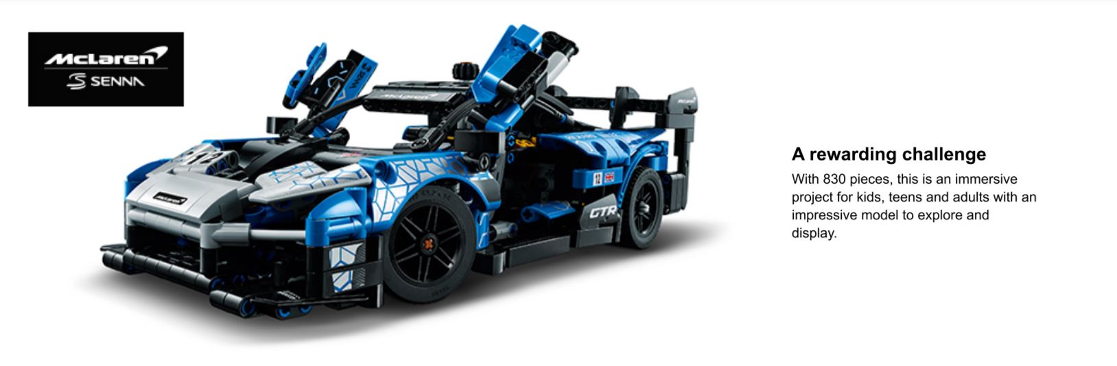 Véhicule Miniature McLaren Senna GTR LEGO Technic - dès 10 ans 