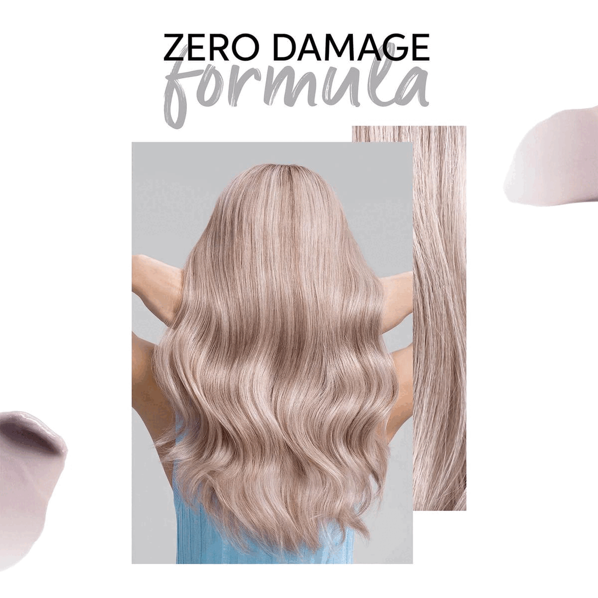 Pearl Blond. Semi Permanant Colour Moisturised and Smooth Hair Zero damage formula Results visible within 10 miutes Before/After Revive your colour
