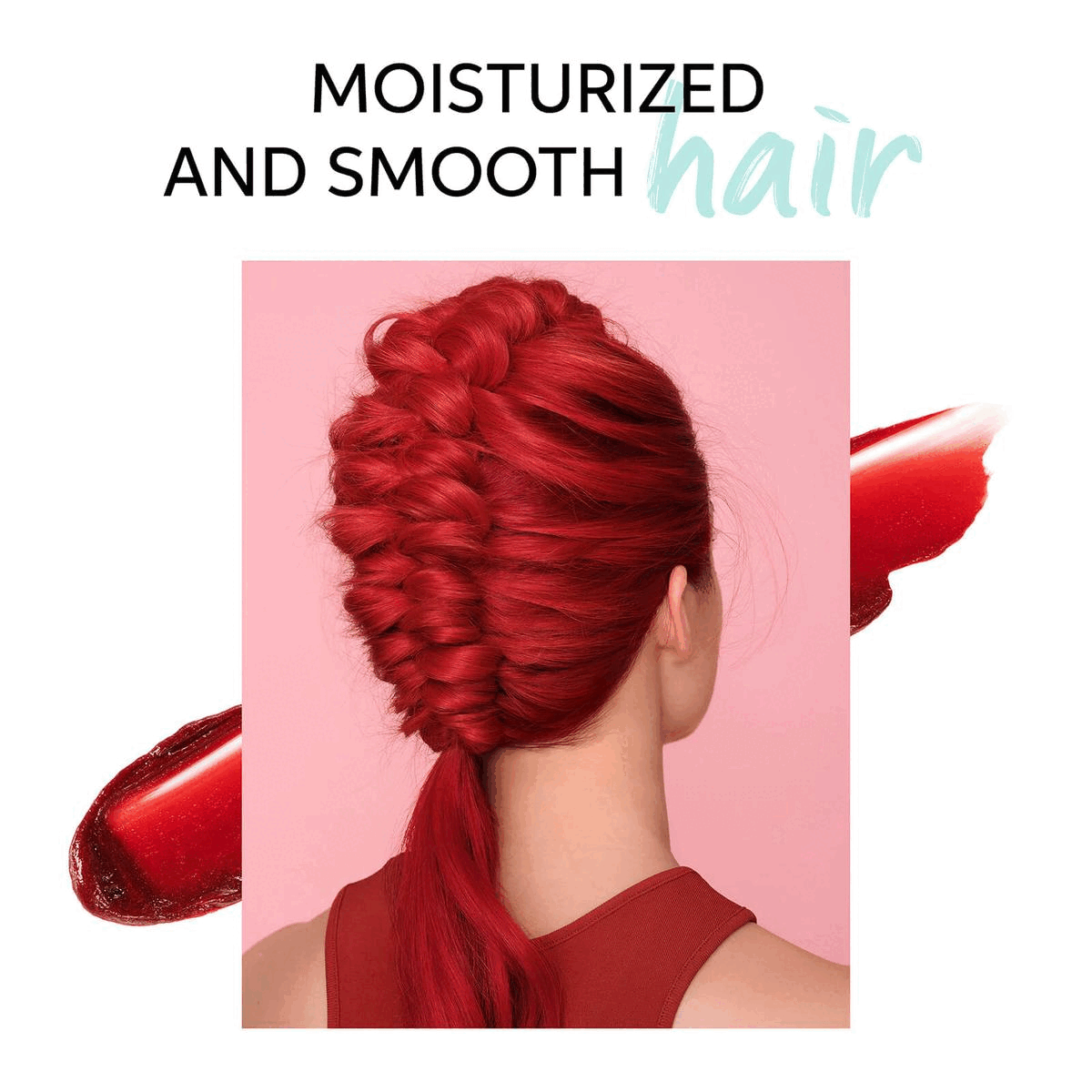 Red. Semi Permanant Colour Moisturised and Smooth Hair Zero damage formula Results visible within 10 miutes Before/AfterTransfrom your look 
              