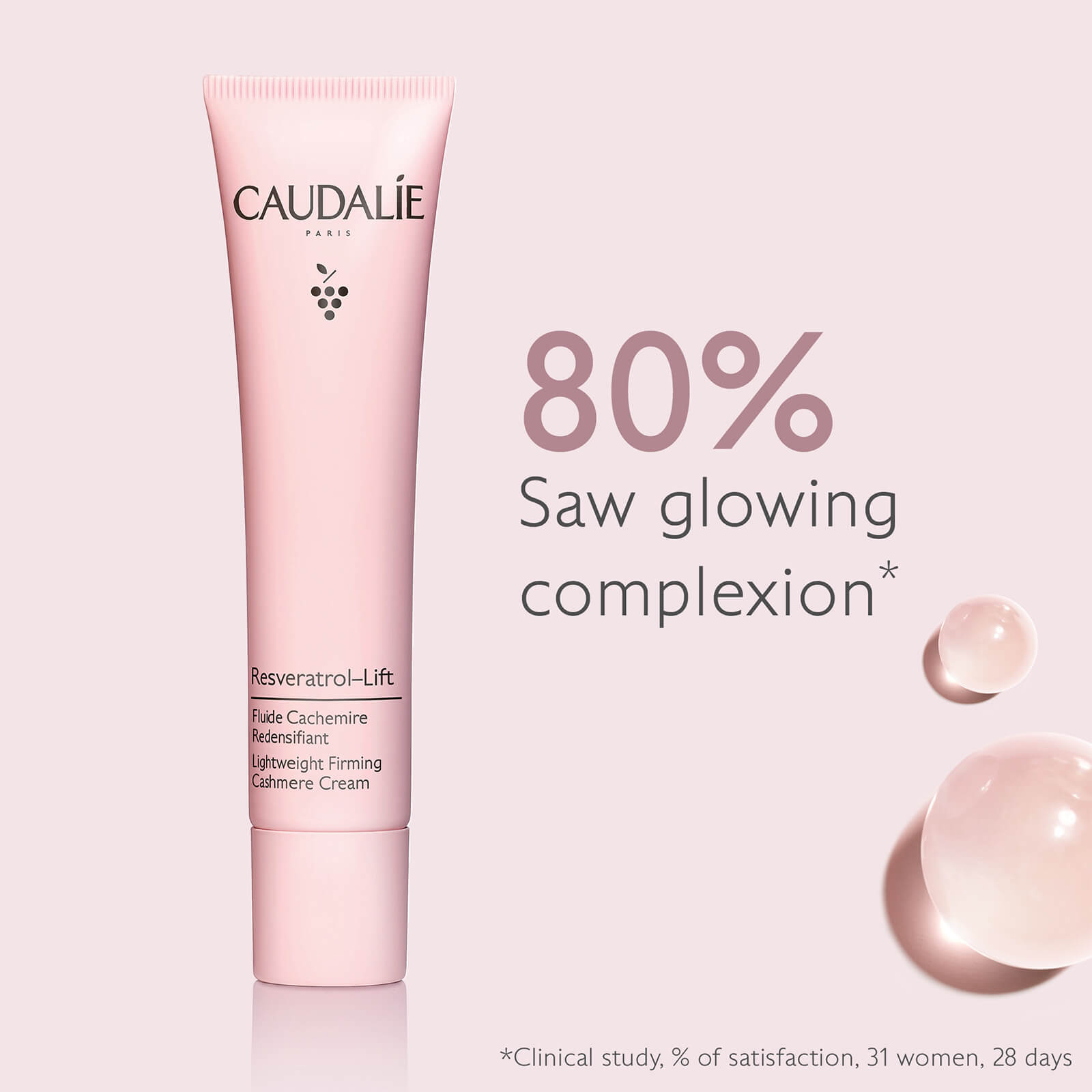 Image 1 -80% Saw glowing complexion* *Clinical study, % of satisfaction, 31 women, 28 days