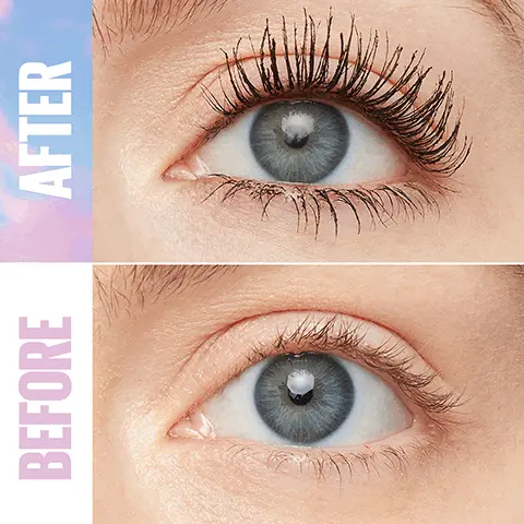 BEFORE, AFTER. NOW IN NEW SHADES. VERY BLACK, BLUEMIST, BURGUNDY HAZE.