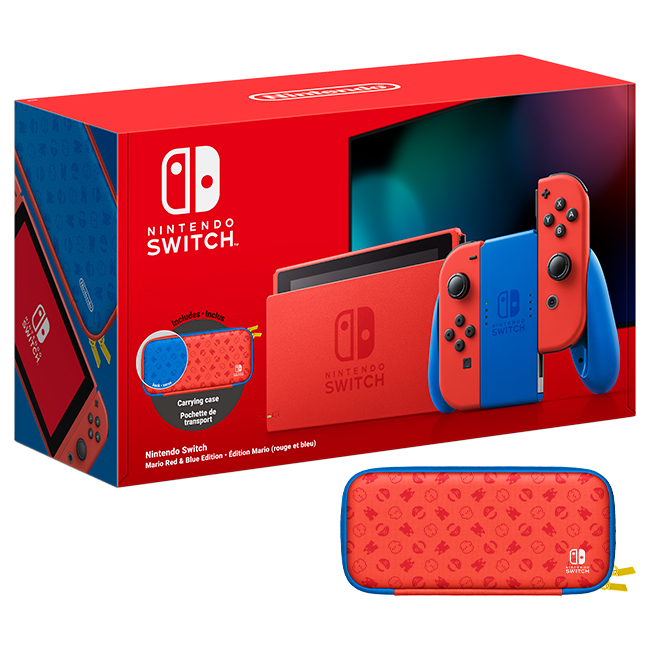 Nintendo Switch V2 Mario Red Blue Limited Edition Gh Warranty Gamers Hideout