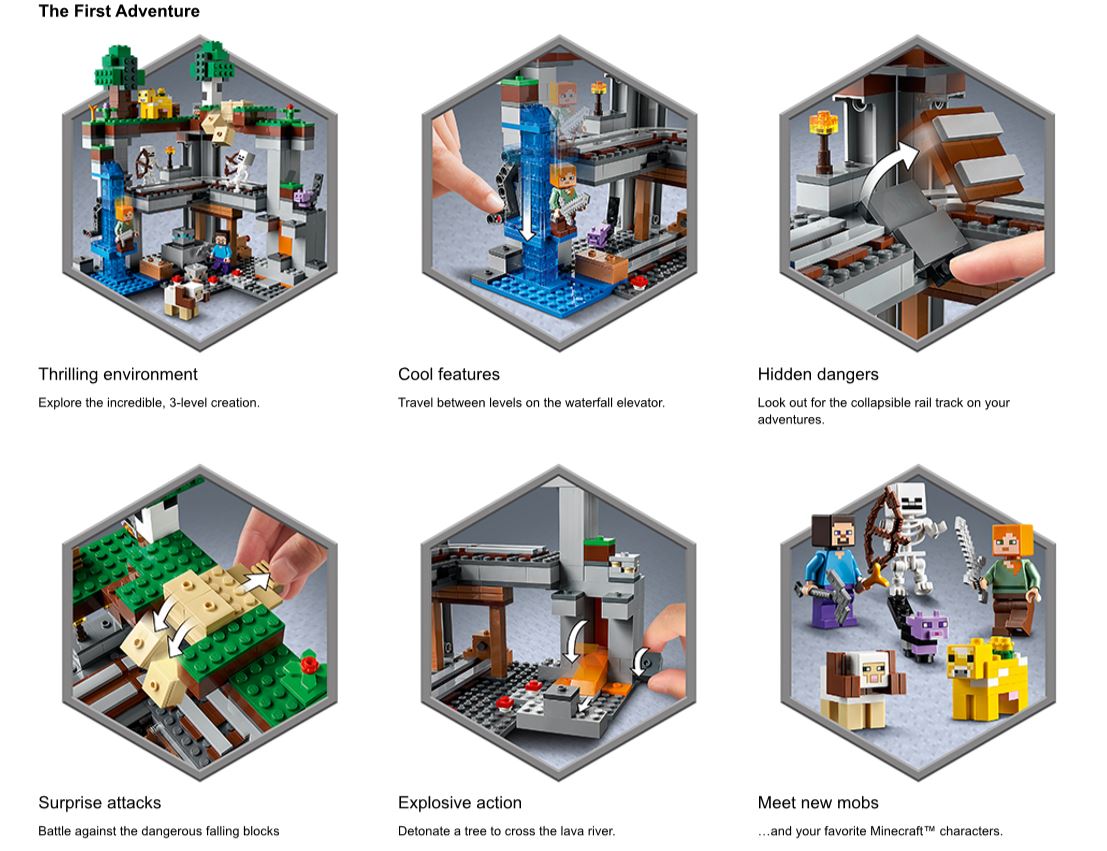 action shots of LEGO set
