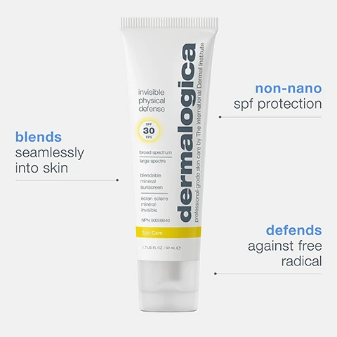 blends seamlessly into skin. non-nano spf protection. defends against free radical.
