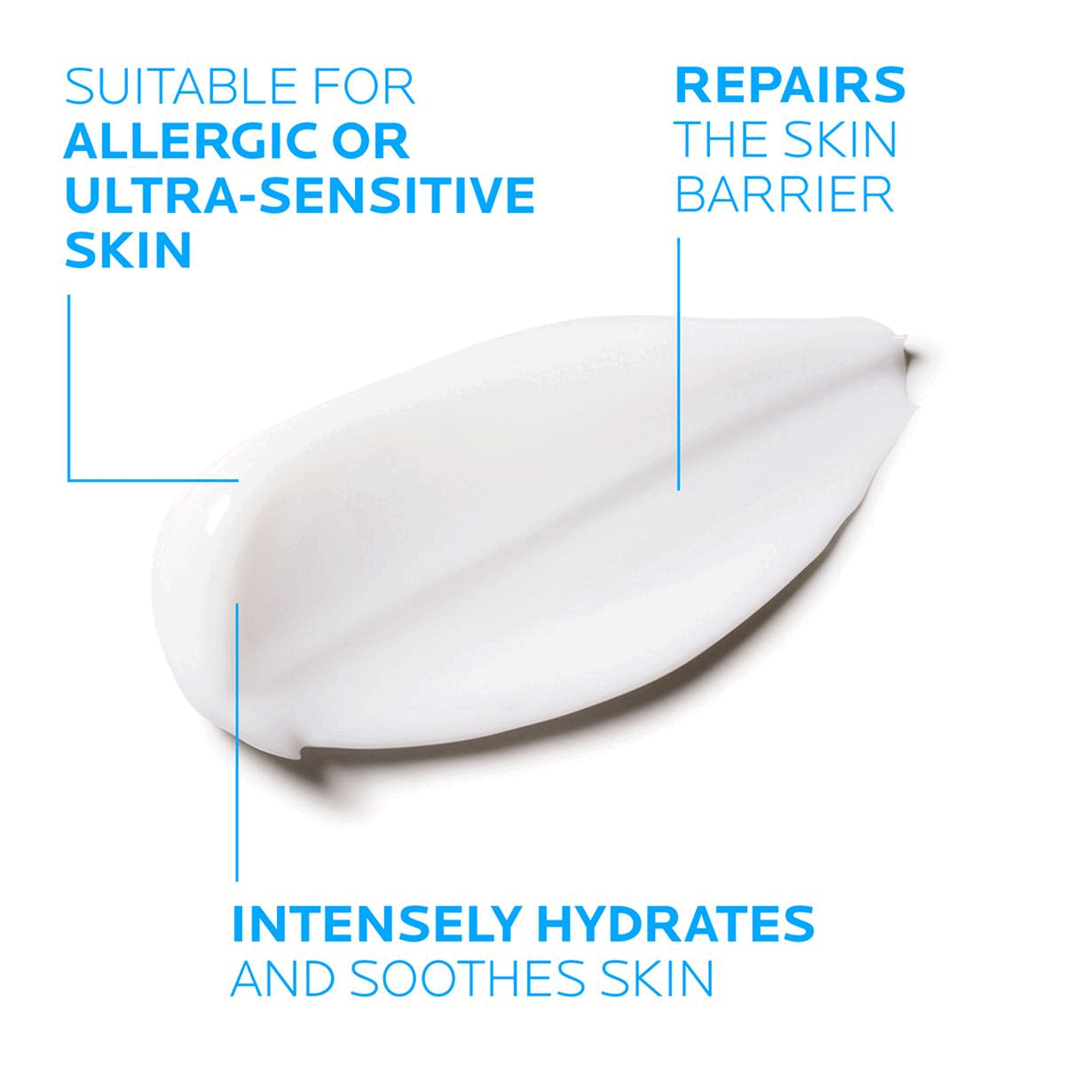 Image 1, SUITABLE FOR ALLERGIC OR ULTRA-SENSITIVE SKIN REPAIRS THE SKIN BARRIER INTENSELY HYDRATES AND SOOTHES SKIN Image 2, NEUROSENSINE ALLERGY-PRONE SKIN Reduces pain Sensations and skin Reactivity SPHINGOBIOMA REBALANCING MICROBIOME Function Image 3, DERMATOLOGIST RECOMMENDED DERMOCOSMETIC BRAND WORLDWIDE