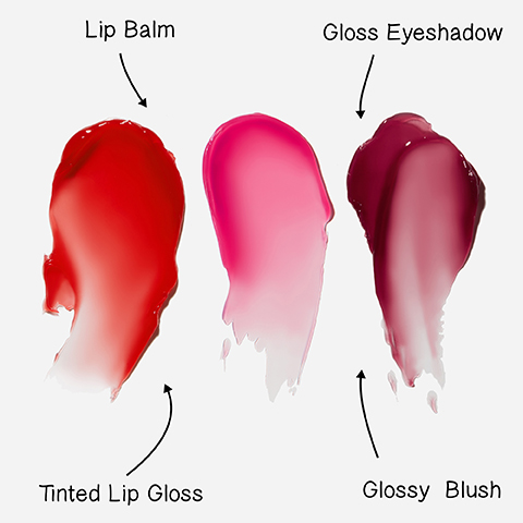 Lip Balm Gloss Eyeshadow Tinted Lip Gloss Glossy Blush