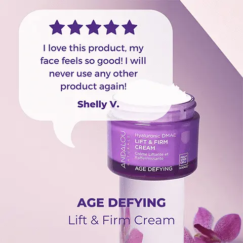 age defying hyaluronic DMAE lift and firm cream,
