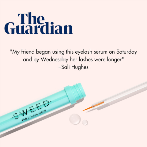 The gurdian my friend began using this eyelash serum on saturday and by Wednesday her lashes were longer- sally hughes