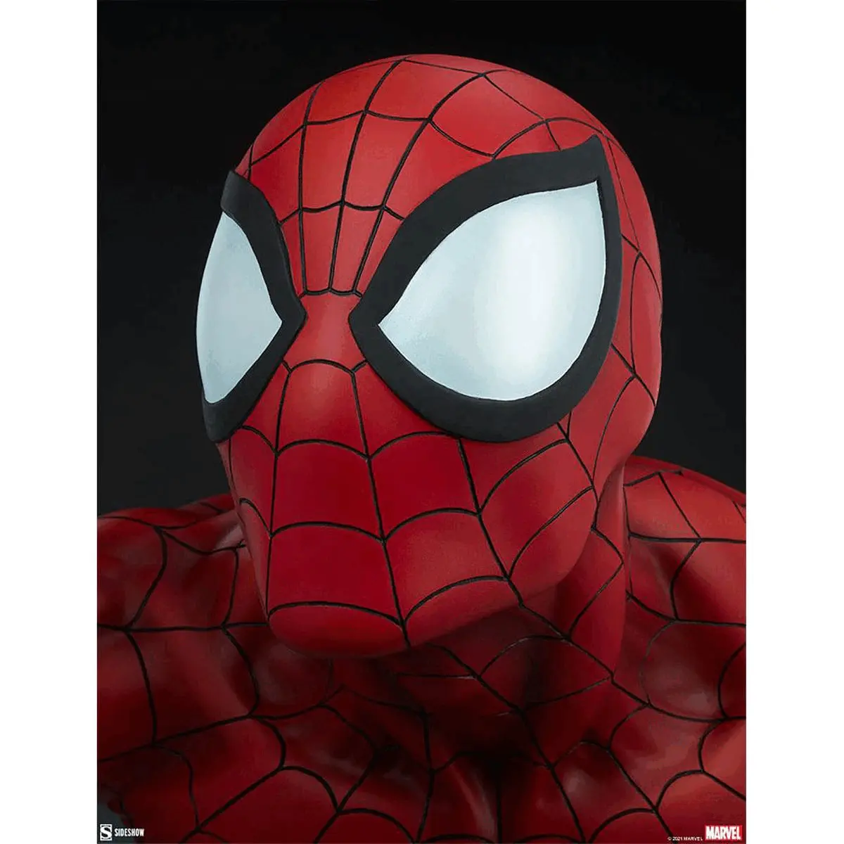 Gif showing the Spiderman bust from multiple angles