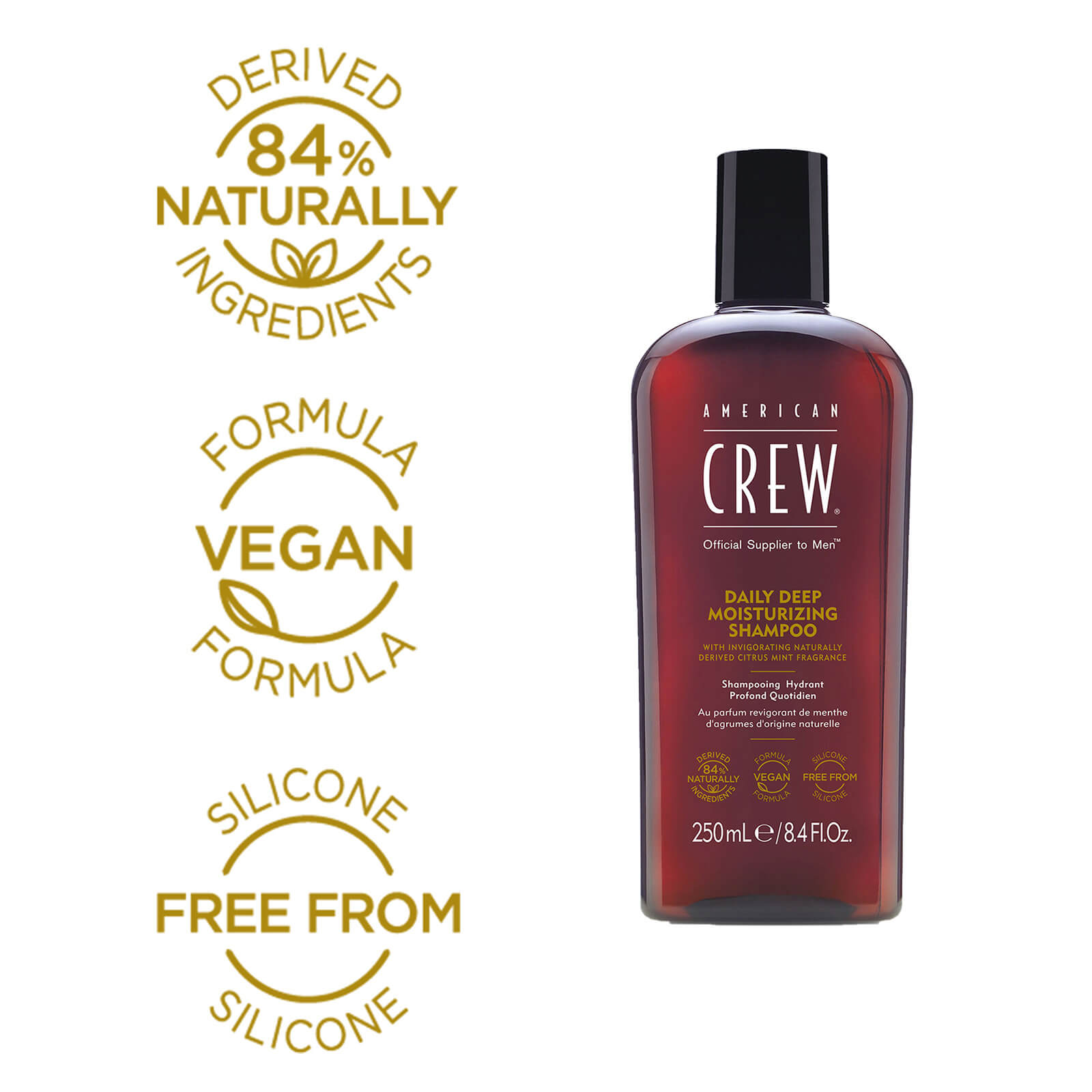 Naturally Ingredients.Vegan formula.Free from silicone