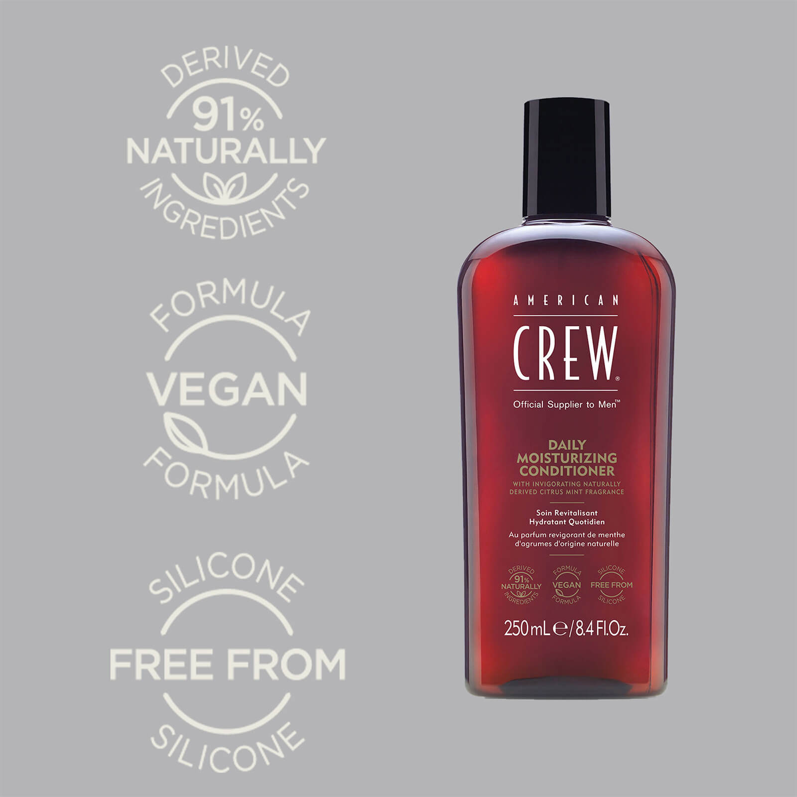 Naturally Ingredients.Vegan formula.Free from silicone