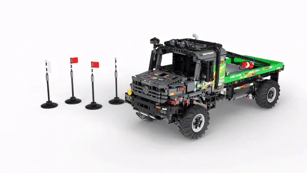 Rotating gif showing the Lego Truck