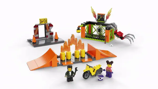 Gif showing the LEGO set rotating 360 degrees