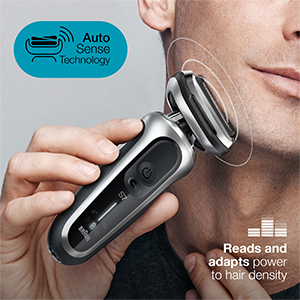 auto sense technology. reads and adapts power to hair density