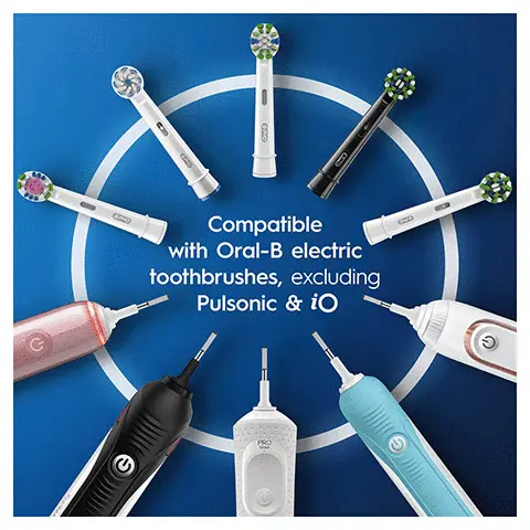  compatible with oral b electronic toothbrushes, genius smart pro and vitality, up to 100% more plaque removal, superior clean vs. a manual toothbrush