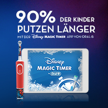 90% der kinder putzen langer. Mtder Disney magix timer app von oral-b. Disney magic timer.