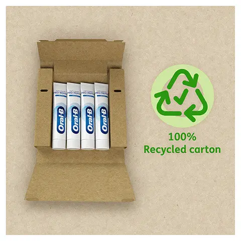 100% recycled carton. ECO packs, Made in the EU. Remineralises the enamel and defends teeth against acid erosion. Reduces gum bleeding and helps repair enamel. Protects gums and helps repair weakened enamel. Provides antibacterial action on gums. Granular paste and soluble crystals.