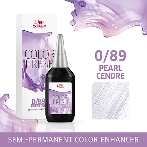 Image 1, semi permanent colour enhancer. image 2, 0/89 pearl cendre. image 3, quick and easy application. image 4, lasts up to 10 shampoos. image 5, healthy looking shine and colour. image 6, direct dies and vitamin care complex. image 7, sensual and discreet fragrance.
