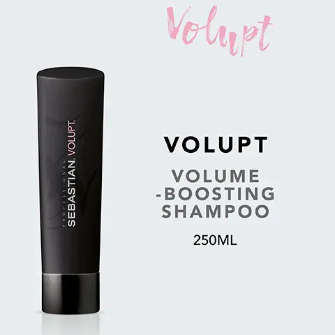 Volupt, VOLUPT VOLUME BOOSTING SHAMPOO 250ML. FULL VOLUME SOFT TOUCH. HOW TO USE, MASSAGE THE SHAMPOO INTO WET HAIR. RINSE THOROUGHLY, REPEAT IF NECESSARY. Combine with VOLUPT SPRAY and VOLUPT CONDITIONER FOR BEST RESULTS. NATURAL BAMBOO EXTRACT.