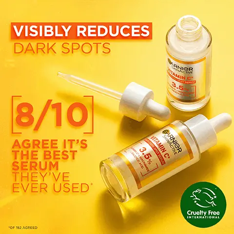 Image 1, visibly reduces dark spots 8/10 agree its the best serum they've ever used. Image 2, visible glow non greasy. Image 3, 3.5% potent formula niacinamide salicylic acid, vitamin C. Image 3, when to apply in the morning how to apply massage onto clean skin, amount to apply 1 full dropper. Image 4, 
