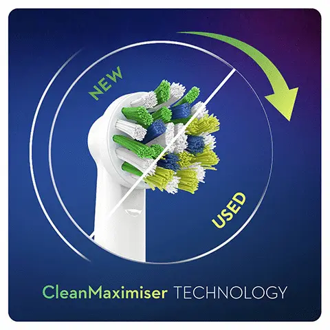 Oral B, for a guaranteed fit and optimal clean. Clean maximiser technology, genius, pro and vitality