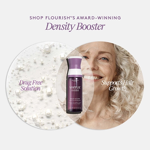 SHOP FLOURISH'S AWARD-WINNING Density Booster, Drug free Solution, Supports Hair Growth