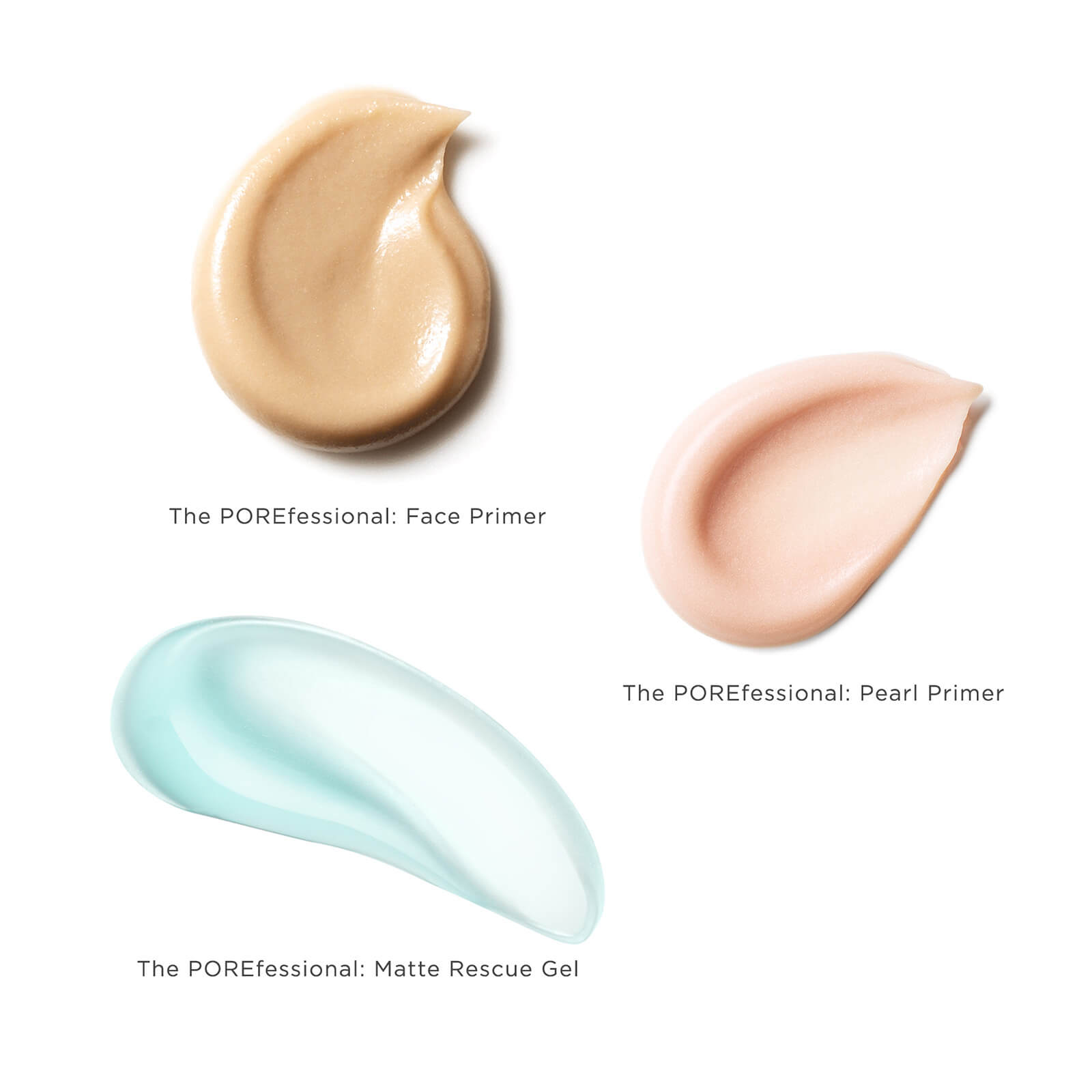 Face Primer Set swatches.