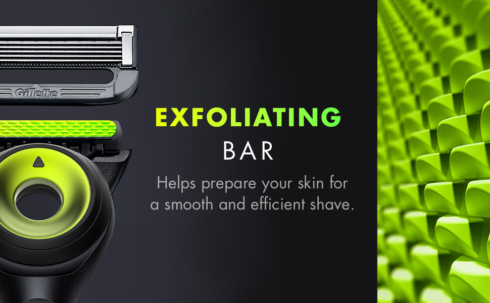 EXFOLIATING BAR Helps prepare your skin for a smooth and efficient shave.