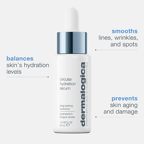 image 1, balances skin's hydration levels. smooths lines, wrinkles and spots. prevents skin aging and damage. image 2, algae extract-infused moisturising matrix = delivers quick and long lasting hydration. polyglutamic acid = replenishes skin's hydration reserves from within. hyaluronic acid = supplied deep hydration for more supple, radiant skin over time.