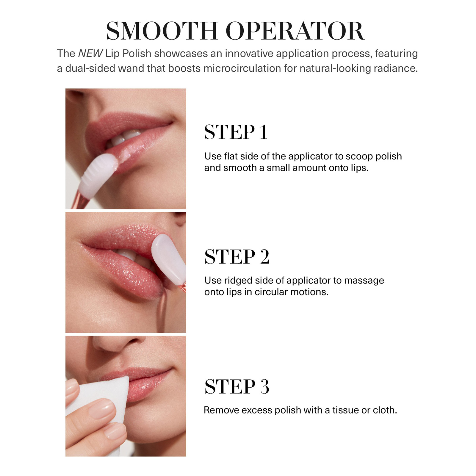 how to use the lip polish