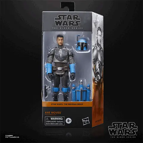 Gif showing the action figure from multiple angles.  Text on the images reads Star Wars The Black Series.