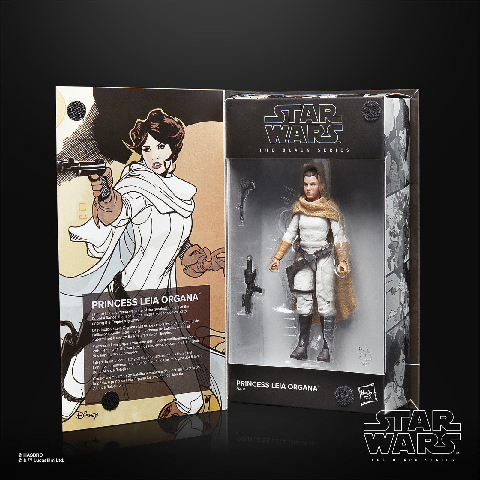 Image showing figure in the open box. Text in bottom right corner reads Star Wars