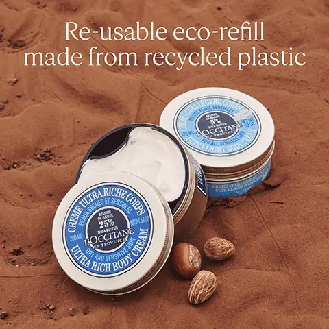 Image 1, Re-usable eco-refill made from recycled plastic 175 ML SENSIBLES OCCITAN PROVENC FOR ALL S LIGHT BODY C HE CORPS ET SENSIBLES CREAR ULTRAR DEKARTE 25% SHEA BUTTER LOCCITANE 200 ML EN PROVENCE ULTRA DRY AND A RICH VE SKIN BODY CREAM CREME CORTRA LETRA LIGHT P Image 2, Made with Shea Butter that is 100% Organic & Fair Trade