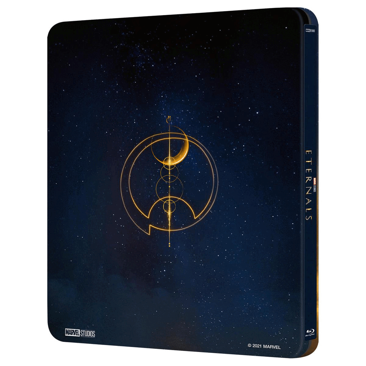 Gif showing multiple images of the steelbook in a continuous loop