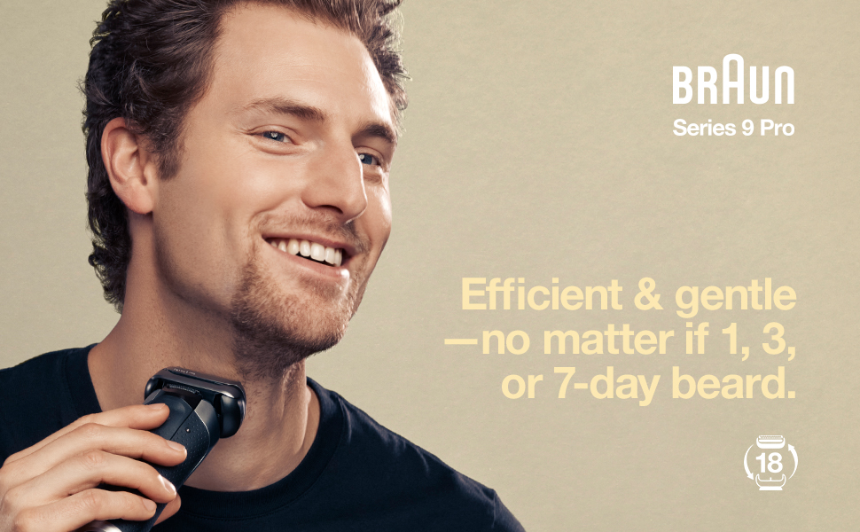Braun series 9 pro. Efficient and gentle. No matter if 1, 3 or 7 day beard.