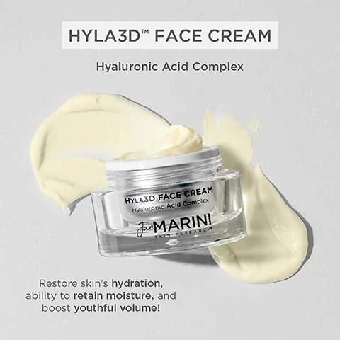 hyla3D face cream hyaluronic acid complex restore skin's hydration, ability to retain moistuee and boost youthful volume
