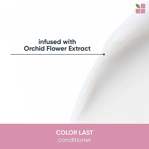 image 1, colour last conditioner - infused with orchid flower extract. image 2, conditioner - vegan formula, cruelty free, 39% recycled tube excluding cap. helps salon hair colour stay vibrant looking for up to 10 washes. image 3, conditioner - vegan formula, cruelty free, 39% recycled tube excluding cap.