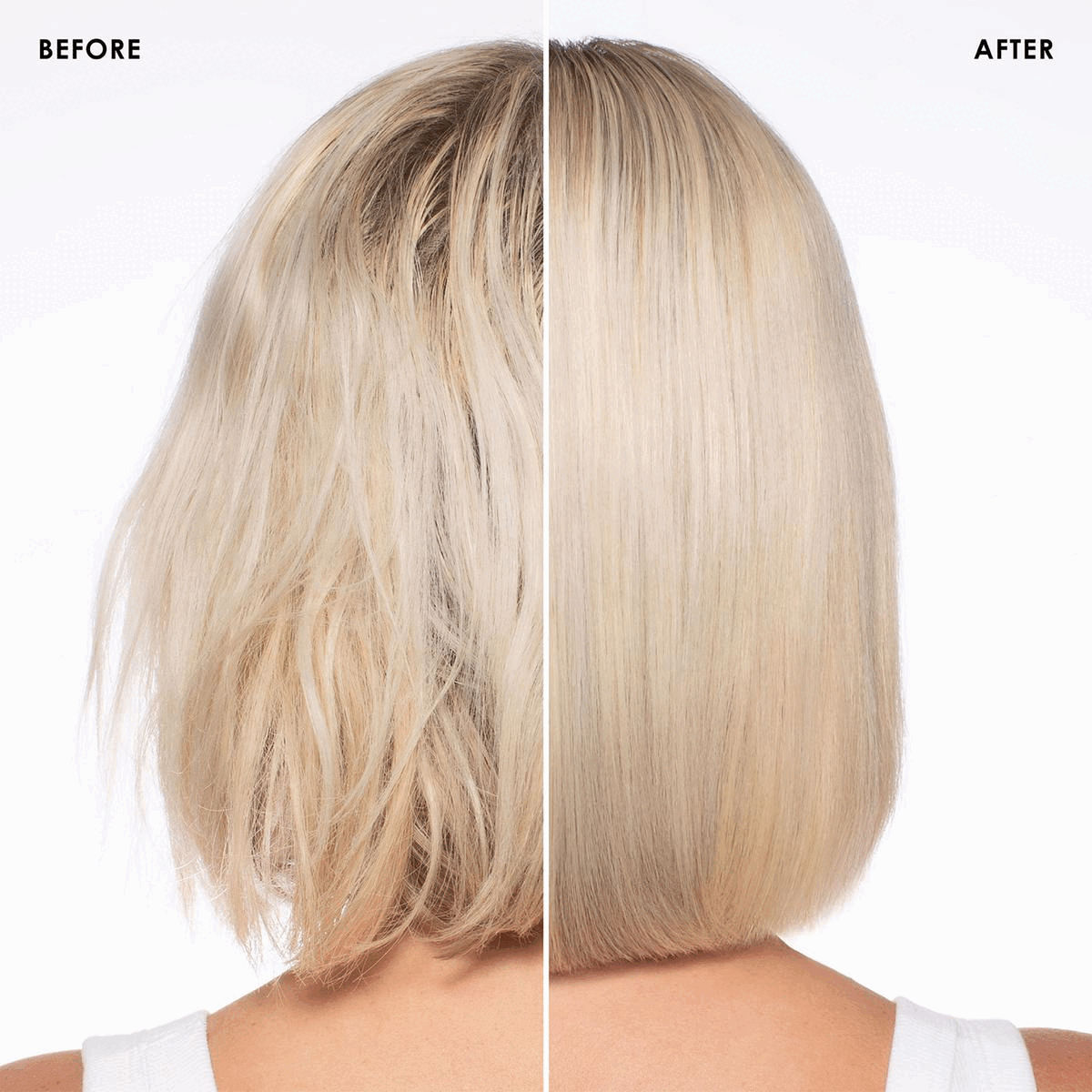 Image 1- Before/After.Image 2-Before/After. Image 3-SATIN SHINE STYLE MEMORY, BOUNCEBACK CURLS, ANTI-TANGLE, ANTI-STATIC,HEAT PROTECTION UP TO 450°F. Image 4- Hair cuicle before/after. Image 5-THE ENVIRONMENT COMES FIRST,Together with our updated carbon negative footprint from 2015 to 2021,We ELIMINATE, We SAVE, WE PROTECT, 35mm, 44k, 57mm, Pounds of GHG from being emitted to the environment,Gallons of water from being wasted, Trees from being deforested. Image 6-All Hair Types PH Balanced, Vegan, Cruelty Free, Gluten Free, Nut Free, Paraben Free, Phthalates Free, Phosphate Free, Sulfate Free