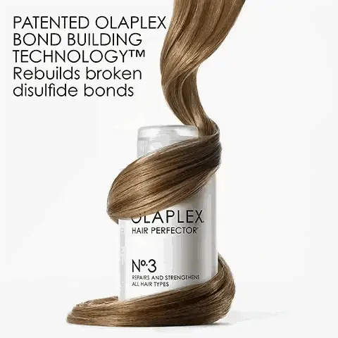 Image 1, patented olaplex bond building technology, rebuilds broken disulfide bonds. Image 2, the environment comes first, together with our updated carbon negative footprint from 2015-2021. we eliminated 35mm pounds of GHG from being emitted to the environment. we save 44k gallons of water from being wasted. we protect 57mm trees from being deforested.