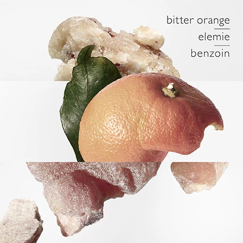 The scents, bitter orange, elemie, benzoin