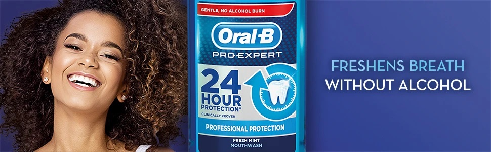 Freshens breath without alcohol.