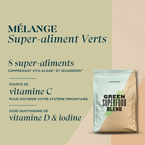 melange super-aliment verts. 8 super aliments comprenant vita-algae seagreens. source de vitamine c pur soutenir votre systeme immunitaire. ddose quotidienne de vitamine d and iodine