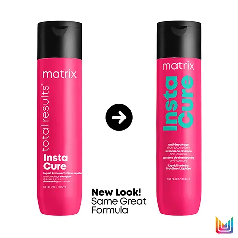 Image 1, new look! same great formula. Image 2, Primes + cleanses hair, removing build-up
              Strengthens hair Infused with liquid proteins