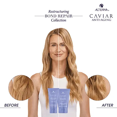 Restructuring Bond Repair Collection. Before. After. Alterna Caviar Anti-aging. 