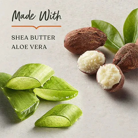 Image 1, Made with shea butter, aloe vera. Image 2, Indulge our signature scent of Jasmine, Grapefruit and Vanilla.