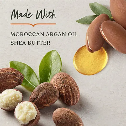 Image 1, Made with Moroccan argan oil, shea butter. Image 2, Indulge decadent scent of Amber, Red Saffron and Oud.