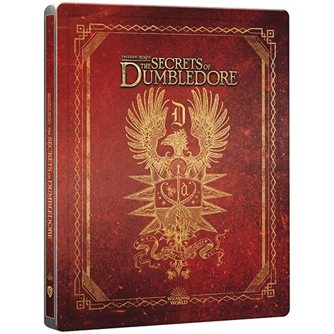 Two alternating images showing the steelbook case from the front and from a fourty five degree angle