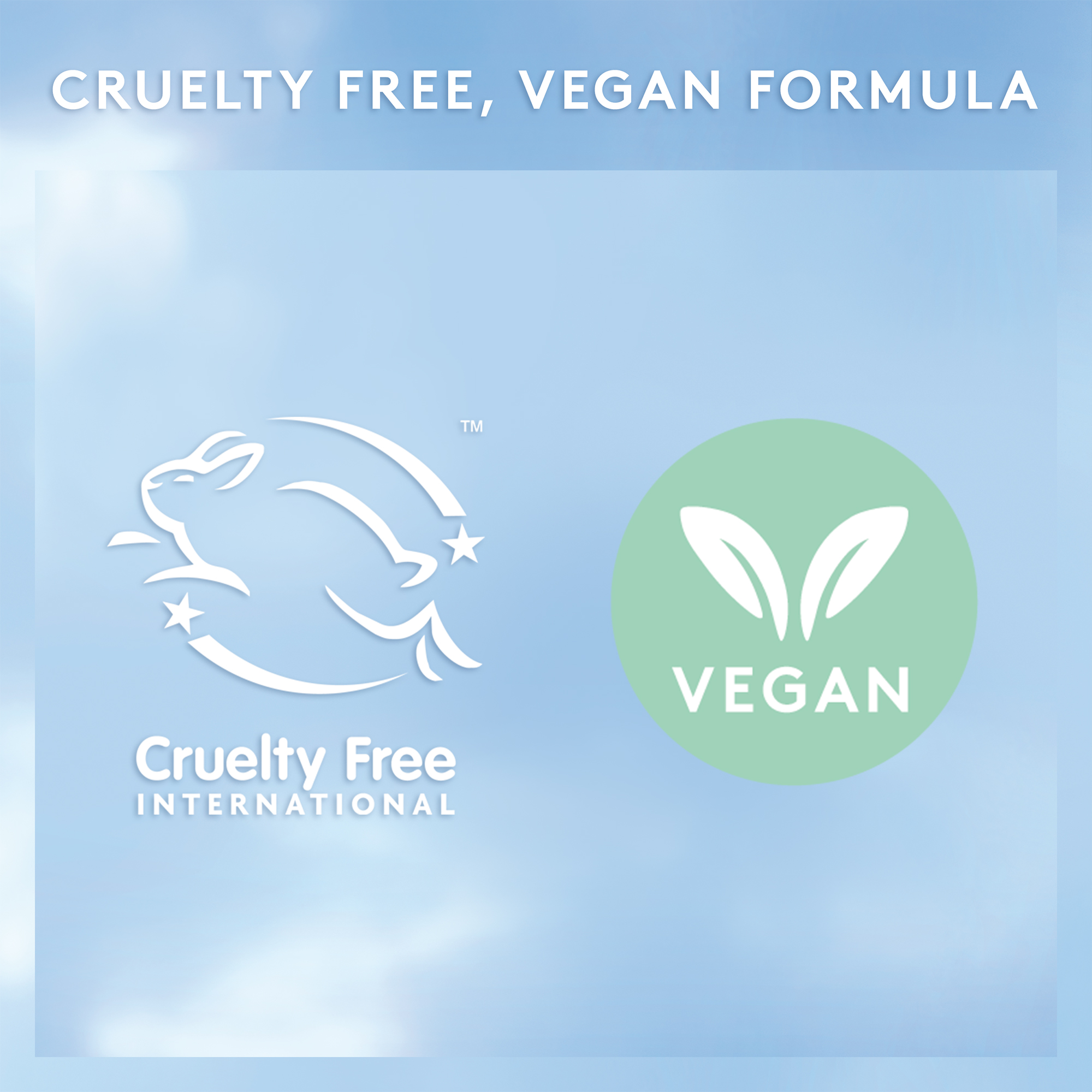 Cruelty free vegan formula